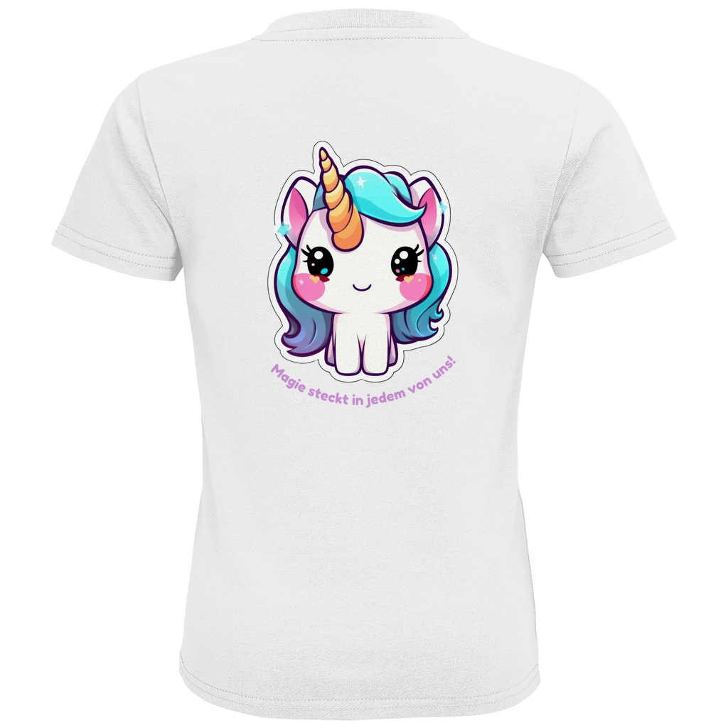 Kinder T-Shirt „Sei frech, wild & wunderbar!“ – mit süßem Einhorn-Design