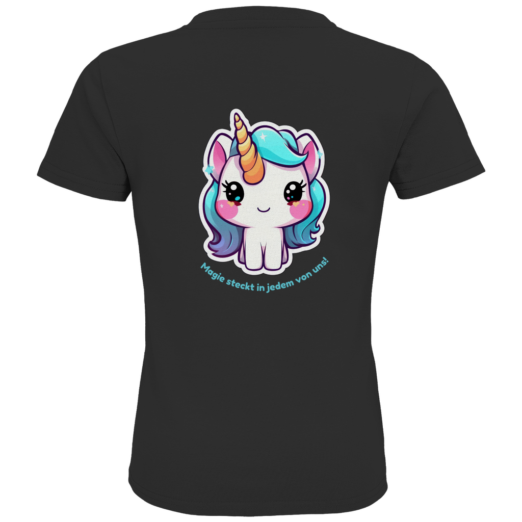 Kinder T-Shirt „Sei frech, wild & wunderbar!“ – mit süßem Einhorn-Design