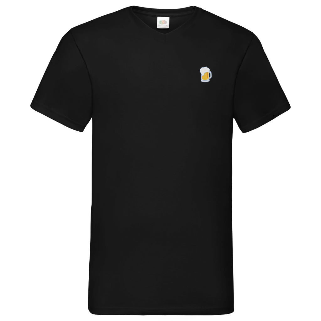 T-Shirt „Papa, du bist der Knaller“ – Herren V-Neck mit Bier-Motiv | Lustiges Vatertags-Shirt